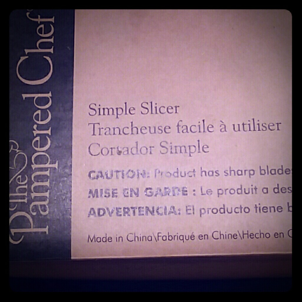 Pampered Chef Slicer